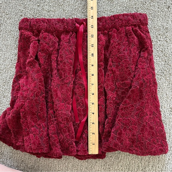 Aerie Lace Godet Skirt in Cherry‎ Tart Size Small - Picture 9 of 9